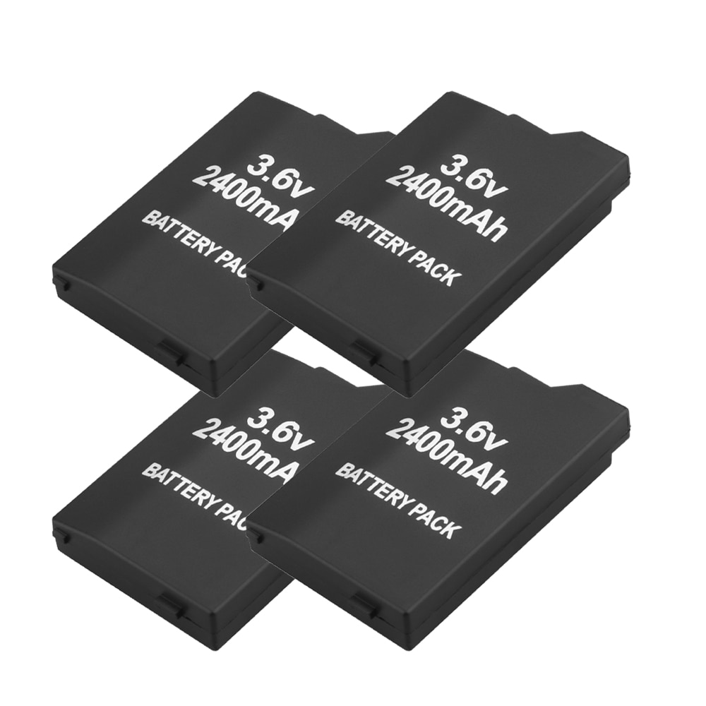 4Pcs Gamepad Battery 3.6V 3600mAh for Sony PSP 2000 PSP 3000 PSP2000 PSP3000 PlayStation Portable Rechargeable Replacement Cells
