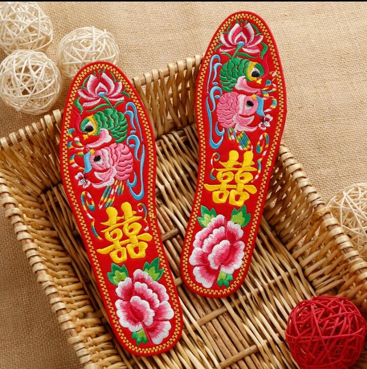 Broderede sko pad sock peds liners kinesisk: 41