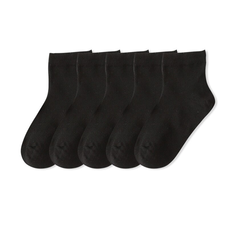 5 paia/lotto bambini accoglienti morbidi calzini in cotone a rete traspirante solido per 1-12Y Boy Girl Baby Teen Summer Kids abbigliamento accessori