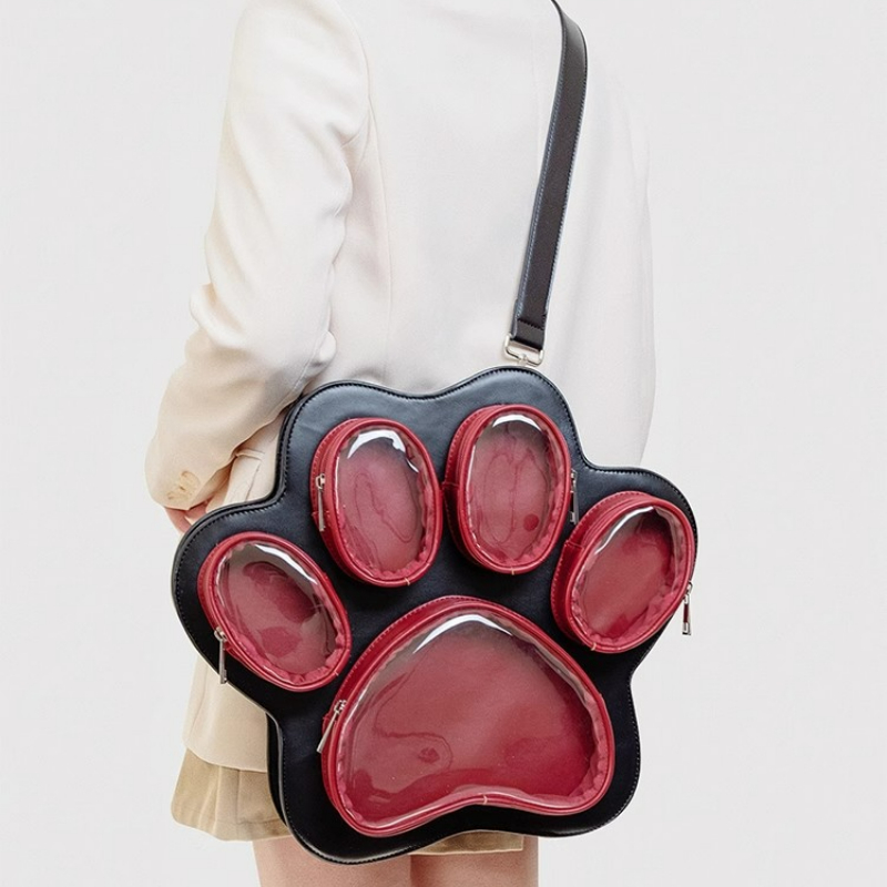 Fashionable Large Capacity Crossbody Backpack Y2K Itabag Multi-pain Layer Cat Paw Japanese Cute Girl Ulzzang Ita Bag