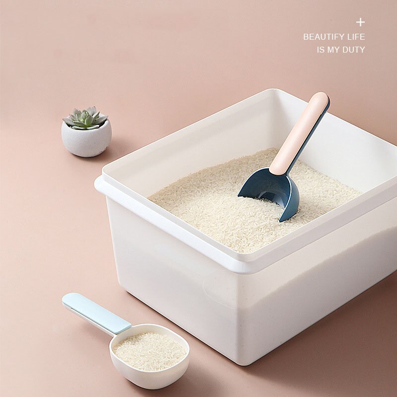 Cucharas de medir de cocina, multifunción, harina, cucharada de arroz con Clip, pastel, azúcar, tazas medidoras de harina, utensilios de cocina para hornear