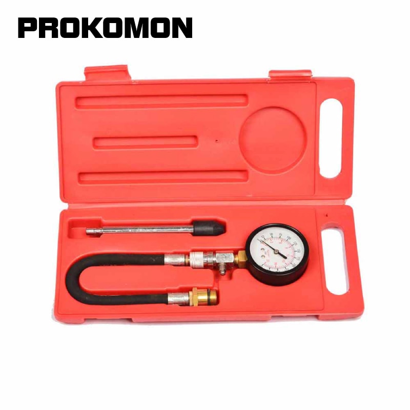 Engine Cylinder Compression Tester Diagnostic Meter Gauge Kit