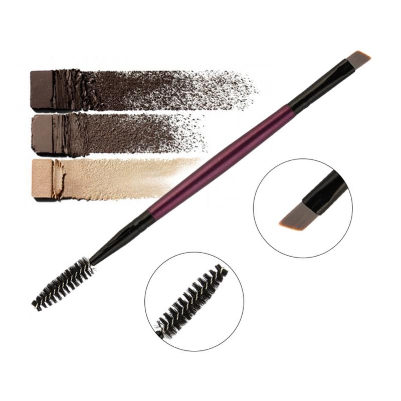 MAANGE 2 in 1 Portable Single Double Eyebrow Brush Eyelash Makeup Brush Makeup Tools Accessories