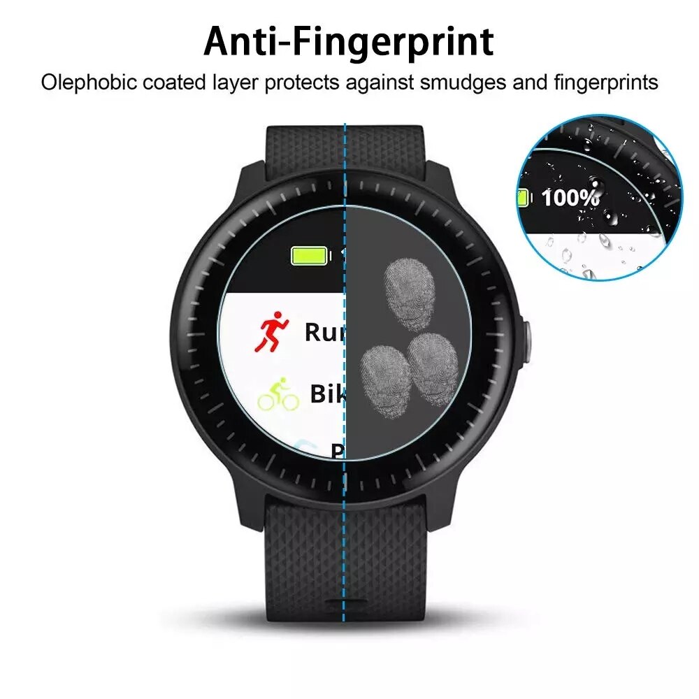 Verre trempé protecteur Film garde pour Garmin Vivoactive 3 montre intelligente Vivoactive3 élément/3T formateur écran protecteur couverture