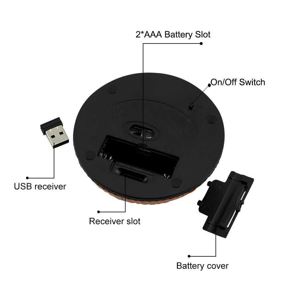 Wireless 2.4Ghz Mouse Cute Mini Gaming Mouse 3D USB Ergonomic Computer Mause Kids Portable Gamer Mice For Laptop