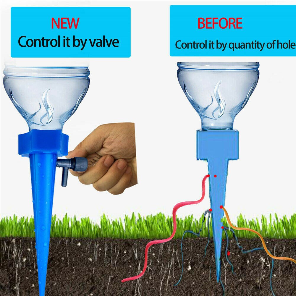 12Pcs Plant Water Funnel Flower Drip Spikes Automatically Watering Tools Hogard