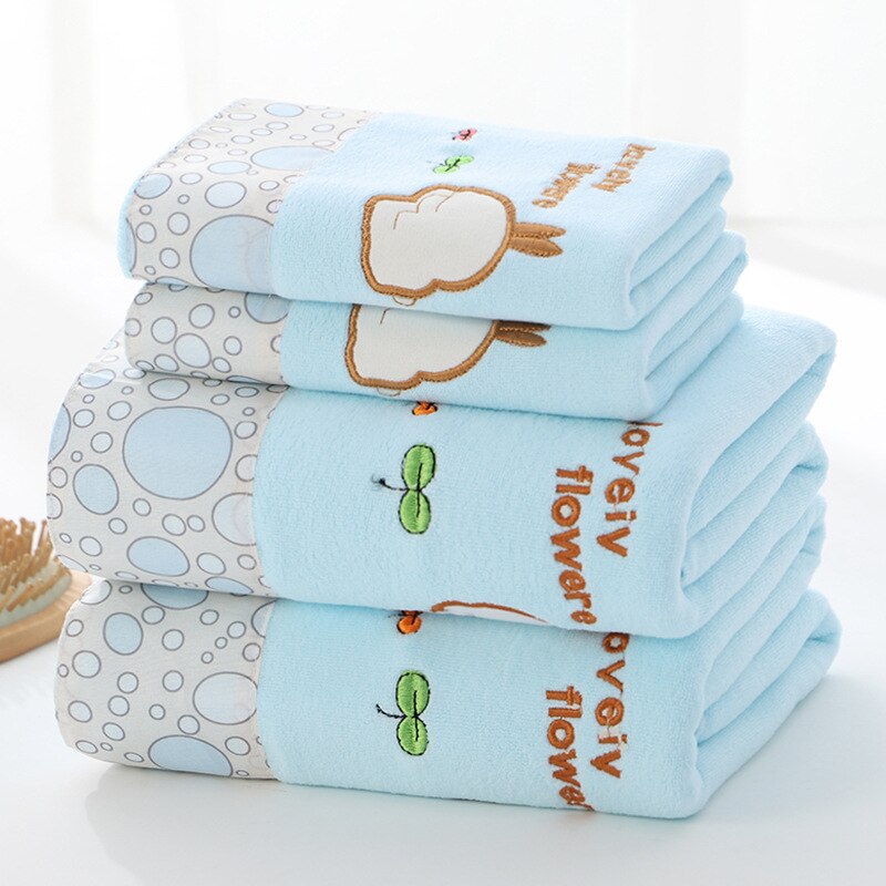 Juego de toallas de baño de lujo para hombre y mujer, 2 piezas, 70x140cm, grandes, 2 piezas, 35x75cm, absorbentes de microfibra: 06