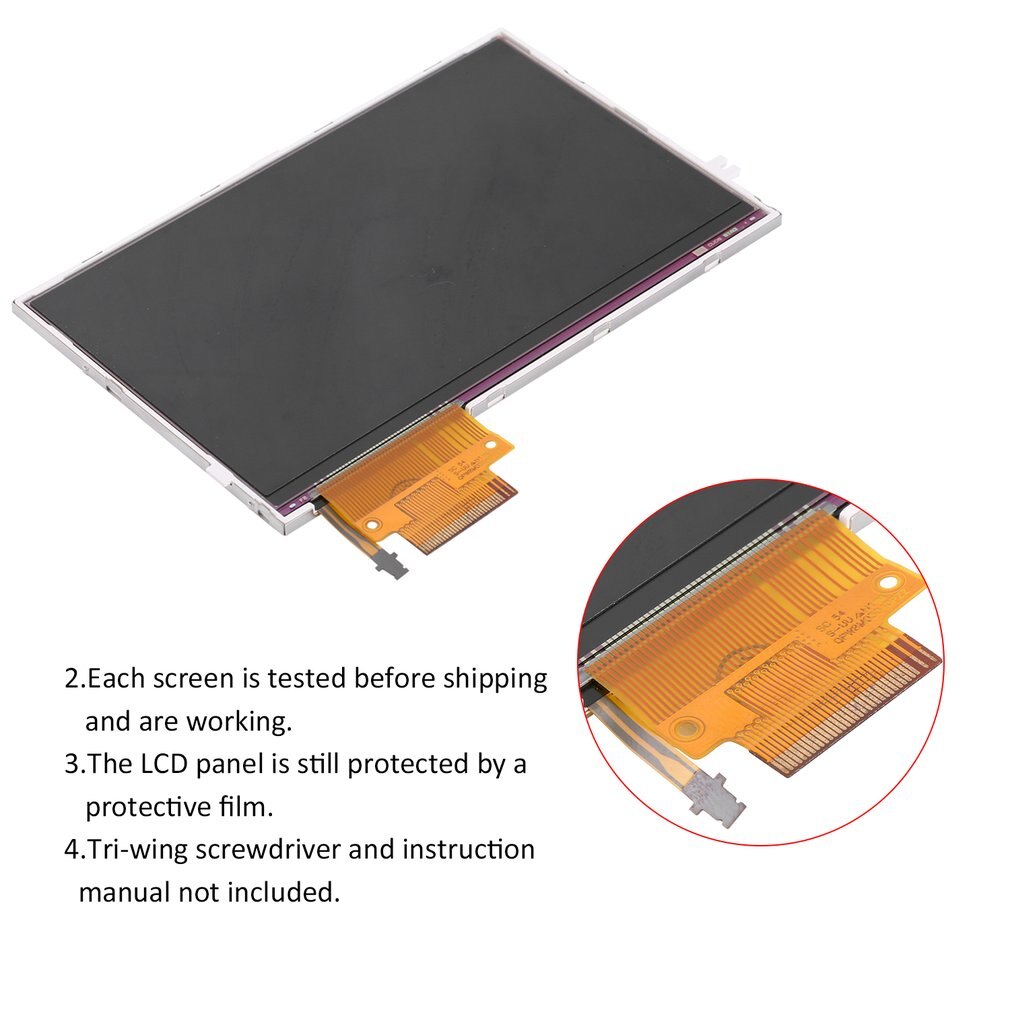 Pantalla LCD de repuesto para Sony PSP 2000/2001/2003/2004 serie, piezas nuevas de repuesto,