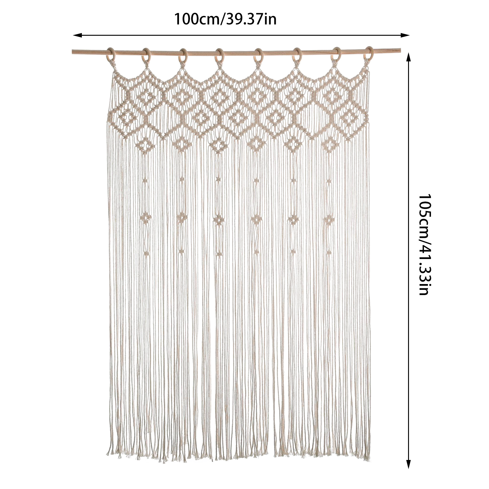 80x150cm Zauberstab Hängen Macrame Vorhang Böhmischen Handwoven Tapisserie Perfekte Tür Vorhang Makramee Für Schlafzimmer Hochzeit Dekoration: C