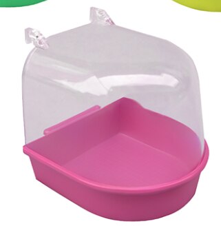 Parrot Bird Bathtub Parrot Bathing Supplies Bird Bathtub Cage Pet Supplies Bird Bath Shower Standing Bin Hanging Tub Shower: Plum