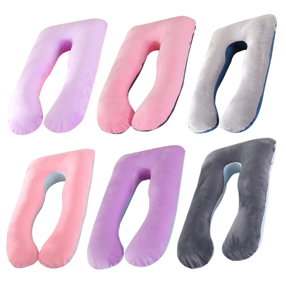 U-Vormige Zwangerschap Kussens Comfortabele Moederschap Riem Body Zwangerschap Kussen Vrouwen Zwangere Zijkant Dwarsliggers Kussen Voor Bed
