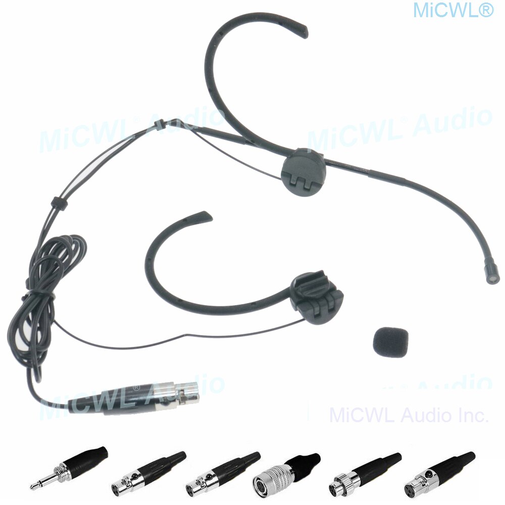 Sammenleggbar headsetmikrofon til shure lyd-technica sennheiser mipro trådløst trekkspillhode med frontmikrofonsystem  om12