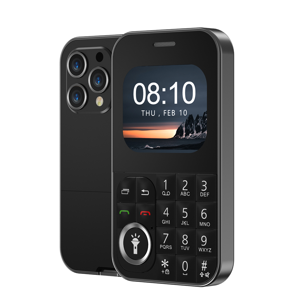 SERVO V9 kleine kaart mobiele telefoon Dual SIM stand-by zaklamp Magic Voice Speed Dial Retro camera Kleurrijke draagbare functie telefoon: WHITE