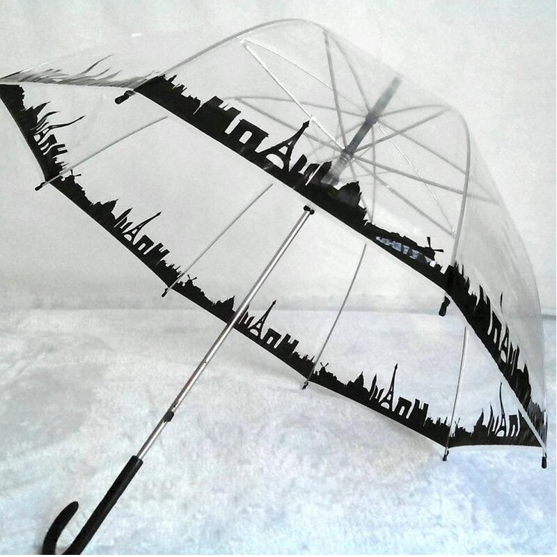 Sakura Regenschirme transparent Vogel KäFeige Regenschirm Karikatur Gebäude Regenschirme Stadt Regenschirm Langen Griff Regenschirme 2022