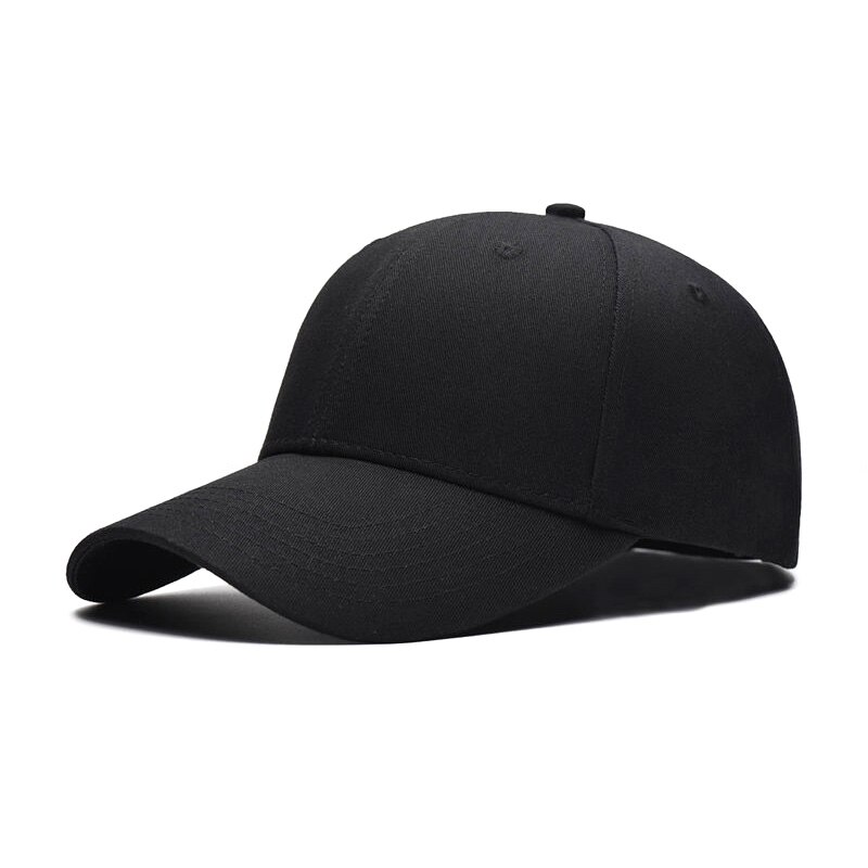 Gorra de béisbol negra para hombre y mujer, gorro ajustable de Hip-Hop, Bboy