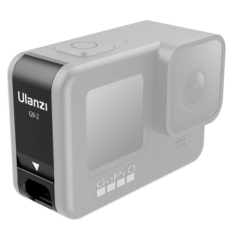 Ulanzi  g9-2 gopro 9 batteridæksel batteridæksel til gopro 9 gopro hero 9 opladeligt batteridæksel opladningsport kamera tilbehør