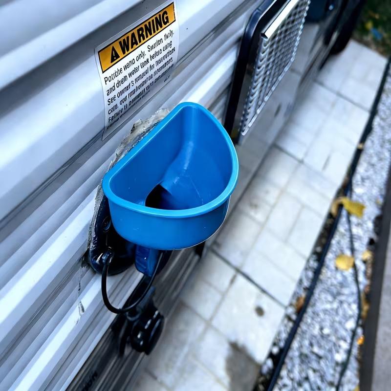 CA Nuovo Imbuto di Riempimento Acqua Stampato in 3D per Serbatoi RV, Accessorio Essenziale per Camper, Adatto a Tutti i Tipi di Rimorchi RV
