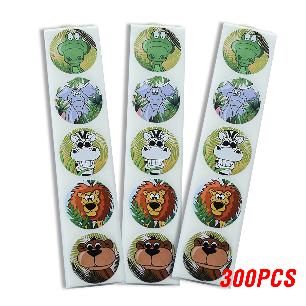 100-500pcs Spanish Reward Stickers Encouragement Sticker Roll For Kids Motivational Stickers With Cute Animals For Students: PURPLE