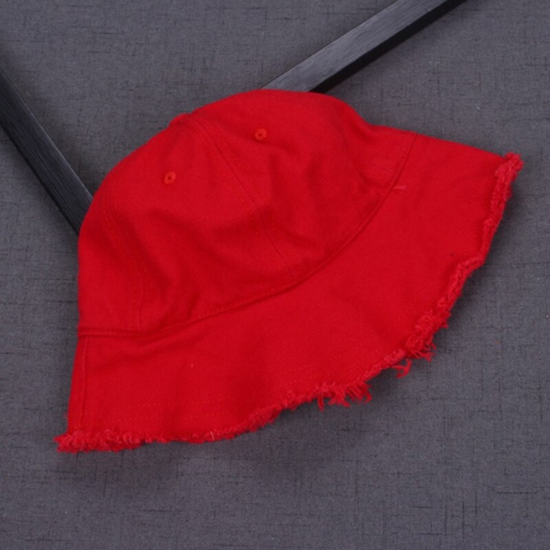 Yksivärinen harajuku bucket hat lasten ulkona ranta aurinkohattu musta keltainen panama kalastus kalastajahattu