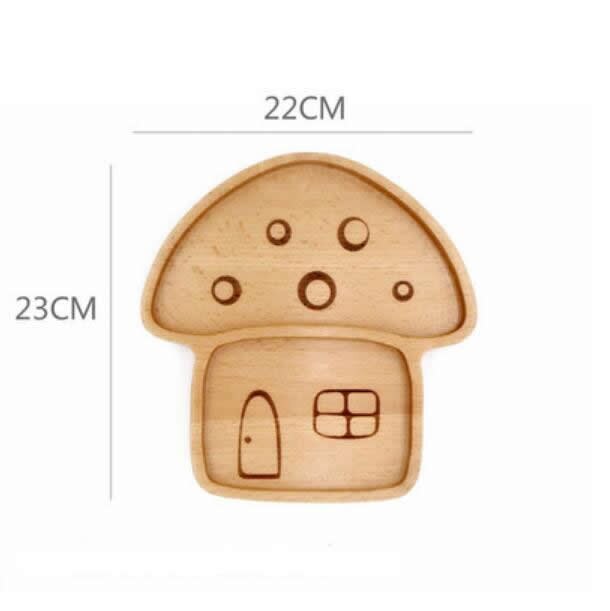 Dessin animé mignon animaux plaque en bois cuisine créative enfants aiment les plats en bois: H