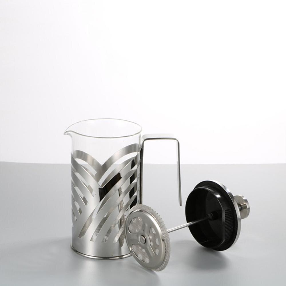 Roestvrijstalen franse pers koffiezetapparaat geïsoleerde koffie- en theepot cafetière percolator gereedschap met filtermandjes