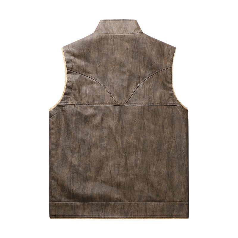 Gilet Polaire Homme - Veste Sans Manches Chaude Automne/Hiver - Vêtement Extérieur Camping Voyage