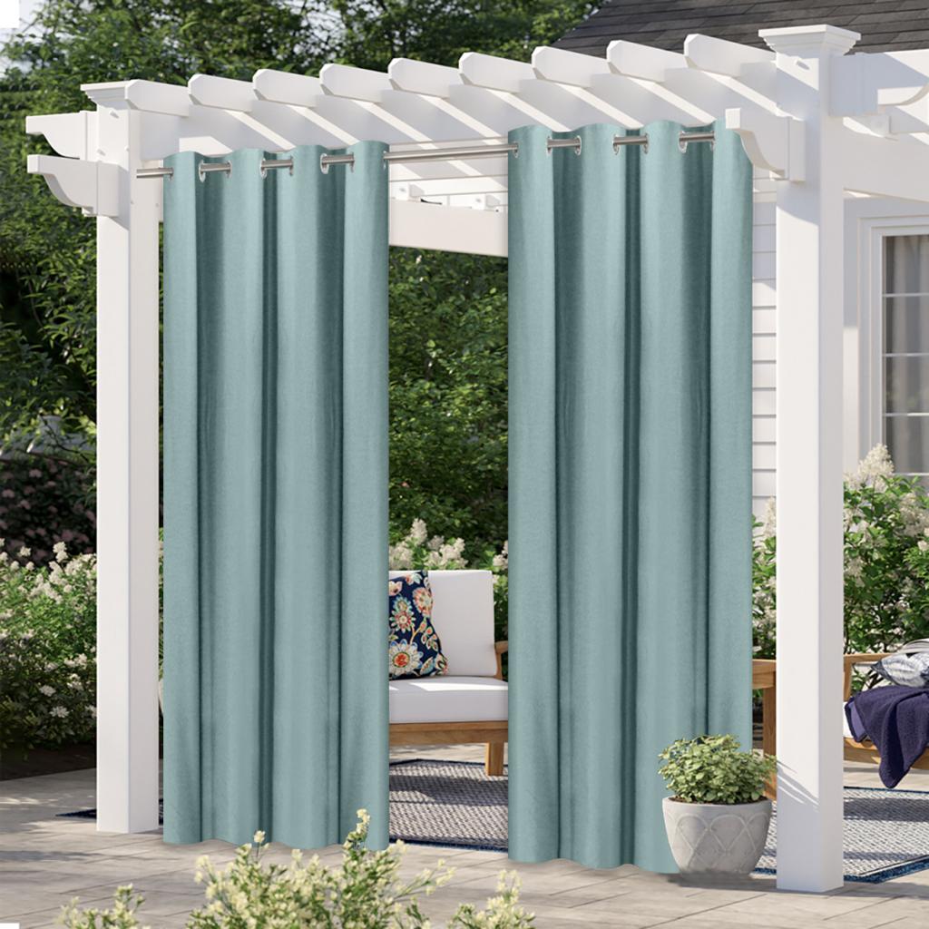 Mørklægningsgardiner øje ring top stue soveværelse terrasse udendørs gardiner