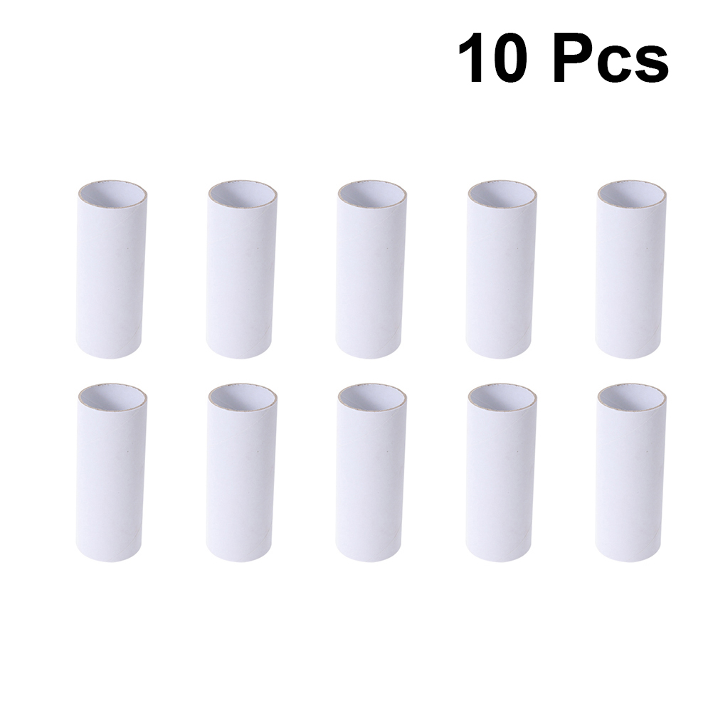 12pcs Kraft Paper Tubes Cardboard Tubes for Storage Art Drawings Posters Paintings Protector (White)