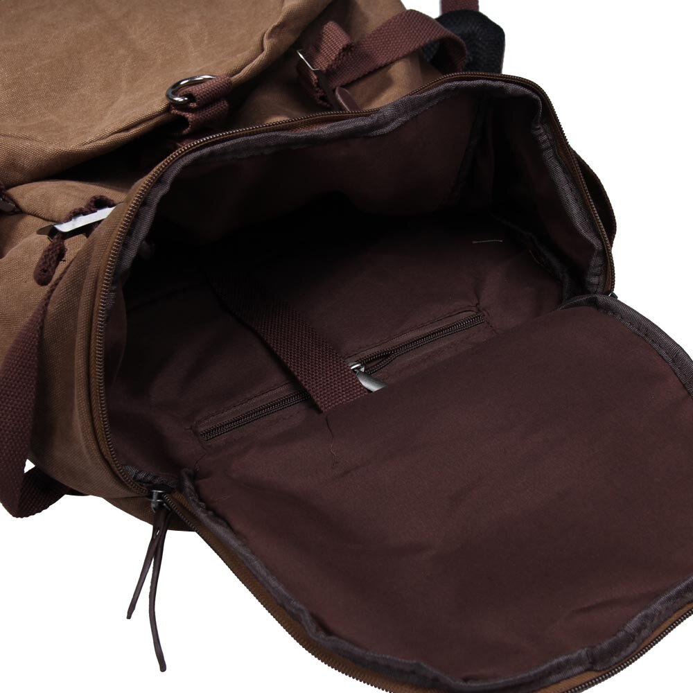 Stijl Mannen Canvas Rugzak Laptop Schouder Plunjezak