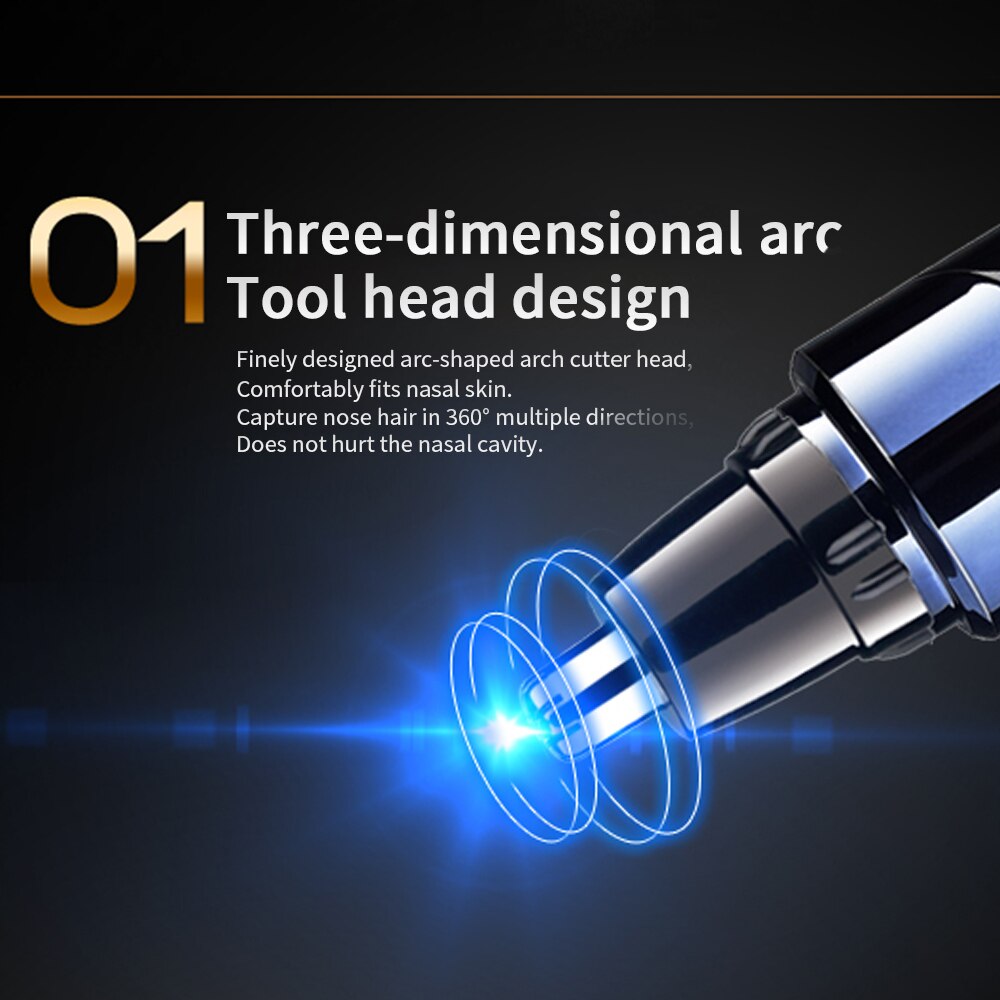 Electric Ear Nose Trimmer Hair Removal Rechargeable Trimmer Men Cutter Beard Shaver Face Eyebrow Nose Hair Removal Device