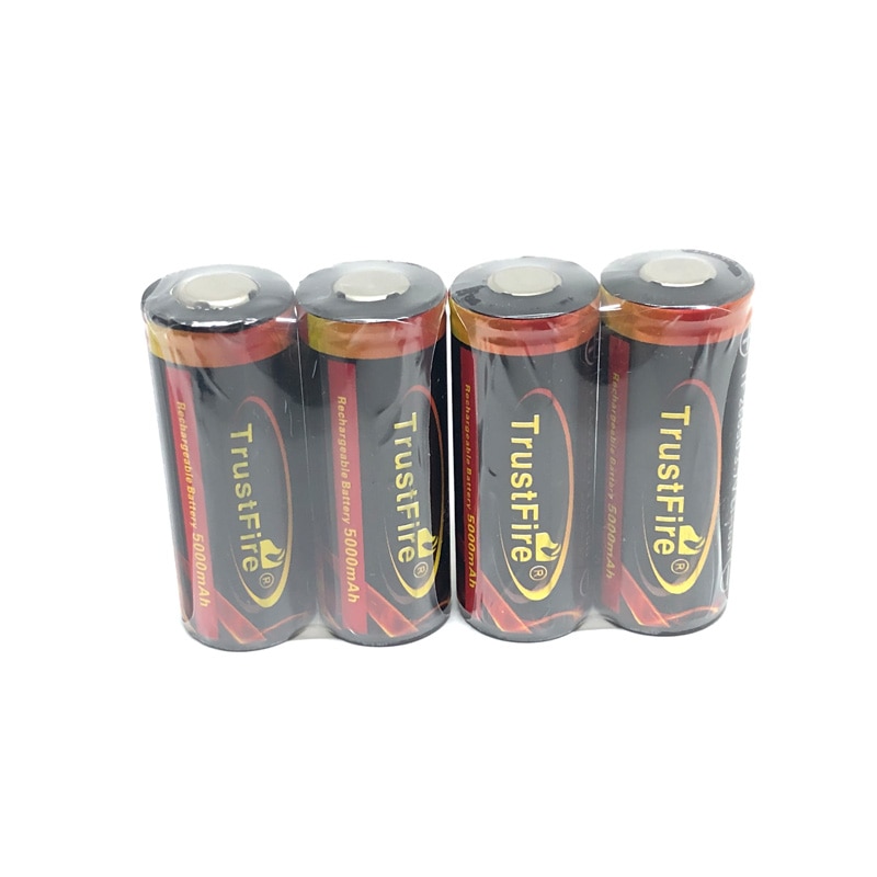 Trustfire Oplaadbare 3.7V 5000Mah 26650 Li-Ion Batterij Lithium Batterijen Met Bescherming Circuit Voor 26650 Zaklampen