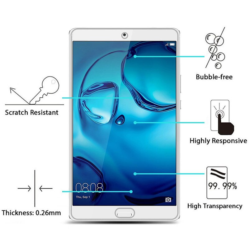 Mediapad T1 701 701u Tempered Glass For Huawei Mediapad T3 10 9.6 8.0 4g Wifi Version 7.0 T1 701 701u Screen Protective Film
