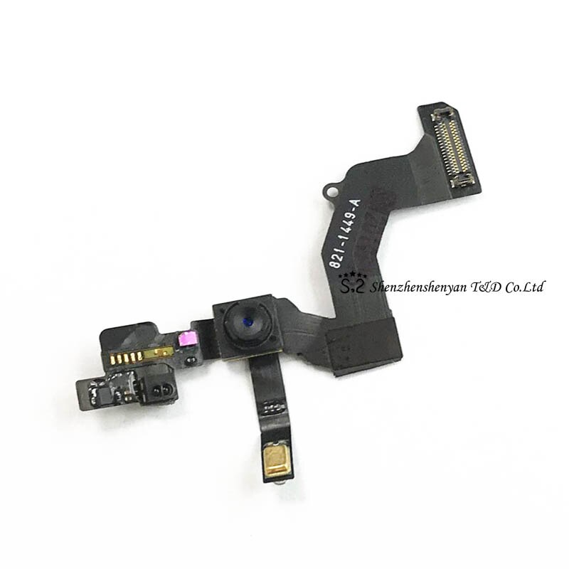 Pequeña cámara frontal para iPhone 5 5s 5c se 6 6s 6p 7 8 Plus, Sensor de luz de proximidad, Cable flexible, reemplazo de cámara frontal