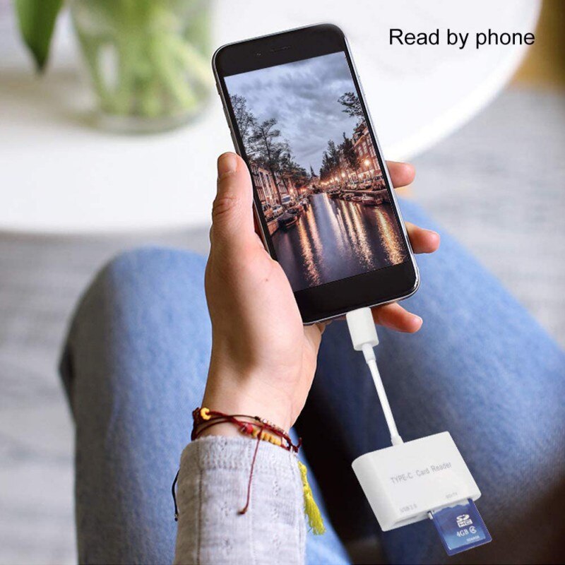 Lightning Interfaces Smart Card Reader Multi-function Three-in-one USB 2.0 SD TF For Mac Windows Linux Chrome PC Laptop ！