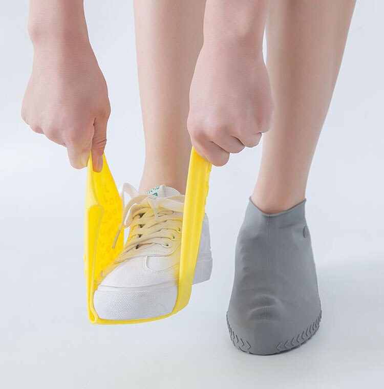 Recyclable Silicone Shoe Covers Reusable Waterproof Shoes Covers Rain Boots Non-slip многоразовые бахилы Shoe Covers for Rain