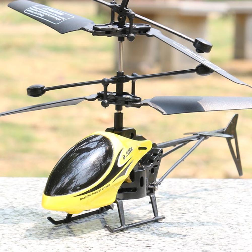 RC Mini helicóptero de 2 vías Helicóptero De Control Remoto remotos resistente caída ligera con helicóptero de Control de niños T N6H4