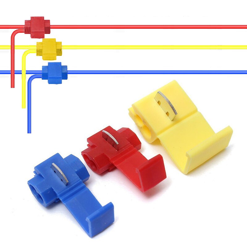 10PCS/20PCS Wire Connector Scotch Lock Snap Without Breaking Cable Insulated Crimp Quick Splice Electrical Terminals Home Tools