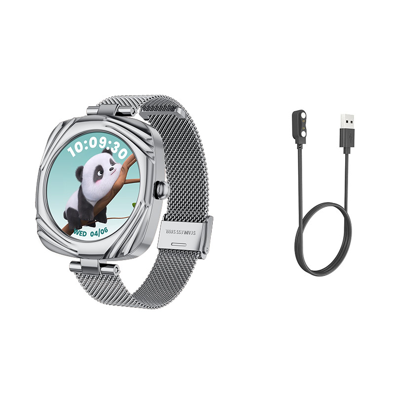 Aiweile AW5 accorto Orologi Donna Smartwatch Chiamata Bluetooth fitness inseguitore Riproduzione musicale AMOLED Coreano Ebraico Vietnamese: Rosso