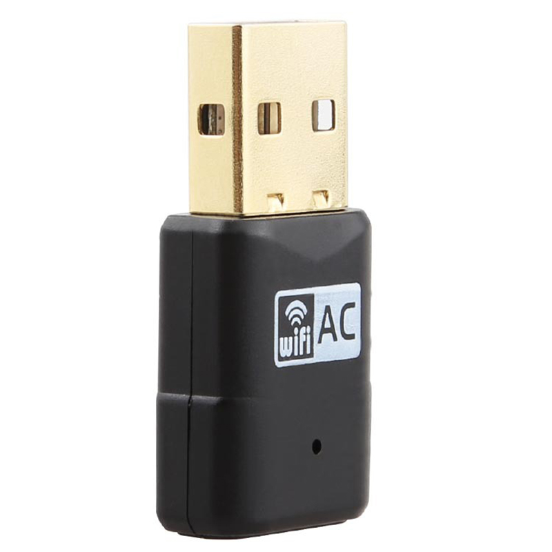Chielecna Wireless Dual USB Gigabit 600Mbps 2.4G+5GHz Dual Band AC Wifi Antenna 802.11a/b/g/n Adapter Wi-Fi Network Card Key