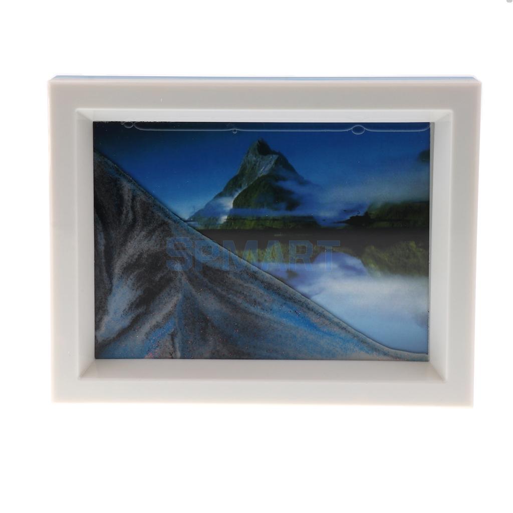 3D Dynamic Floating Liquid Sensory Motion Bubbler Timer Flowing Sand Drawing for Children Kids Toy Novelty Home Decor