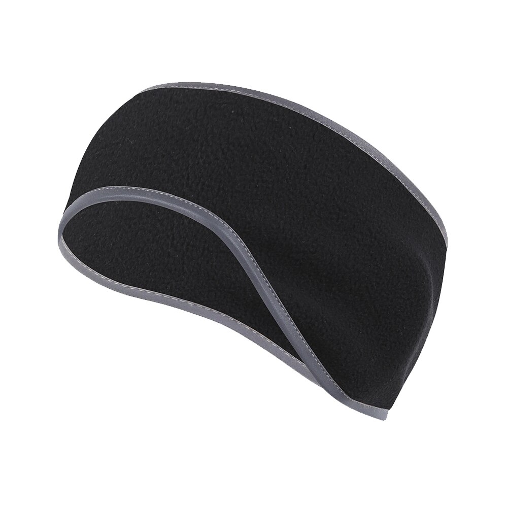 Banda térmica para el sudor para hombre y mujer, banda térmica de lana para la cabeza, ideal para el gimnasio, esquí, Yoga, Fitness, ciclismo, tenis y correr: Negro