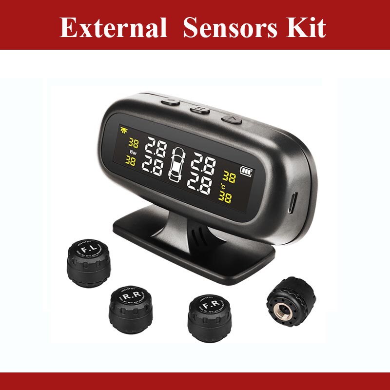 Solar Tpms Auto Bandenspanning Alarm Monitor Syste... – Vicedeal