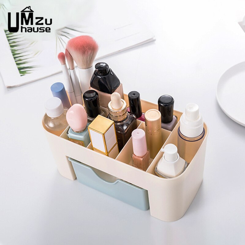 Cajas de almacenamiento de cosméticos, organizadores de maquillaje, Hogar, baño, dormitorio, artículos de tocador, organización, baño, pared de habitación, separador de cajones