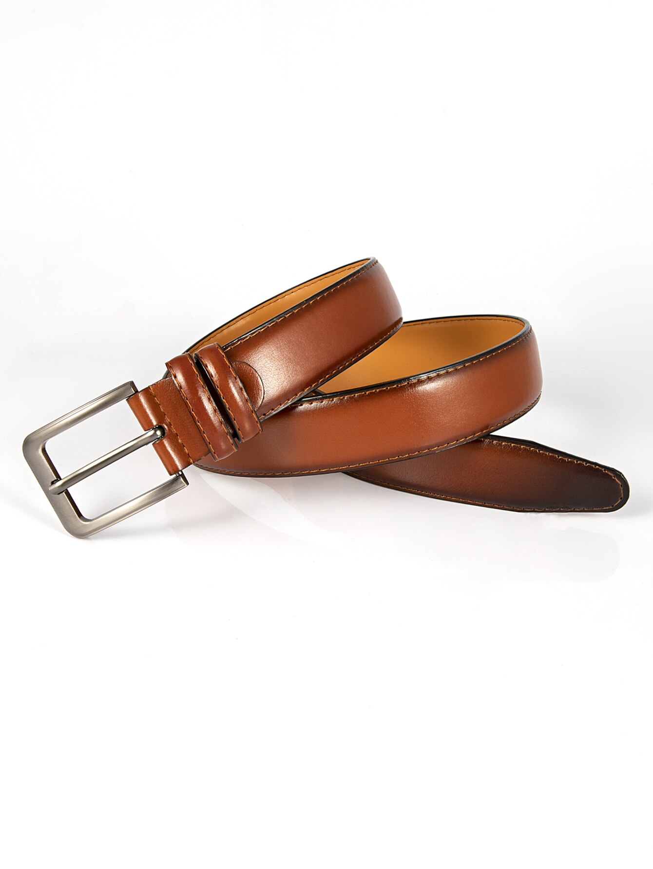 Square Buckle Brown Men's Belt