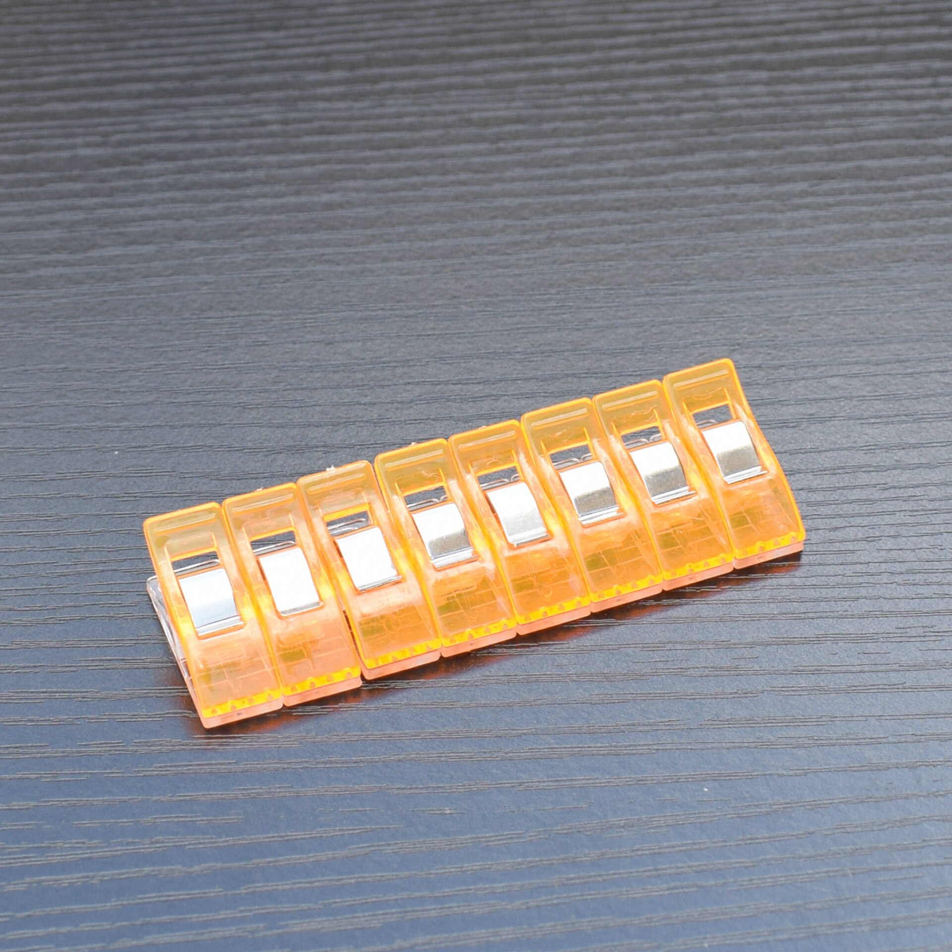 Pinzas de plástico Multicolor para trabajos, pinzas de tela, herramientas de costura de dobladillo, accesorios de costura, 20 unids/paquete: 20pcs Orange