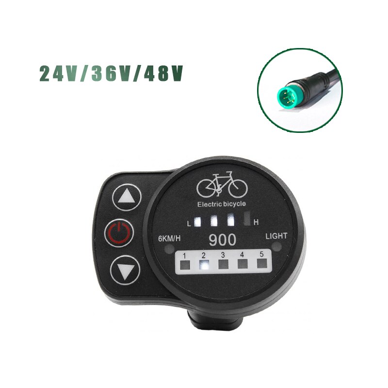 Kt Ebike Lcd Led Display Kuteng 24V 36V 48V Lcd3 Lcd8h Led 880 LCD7 Elektrische Fiets display Voor Elektrische Fiets Kit: LED900 WP