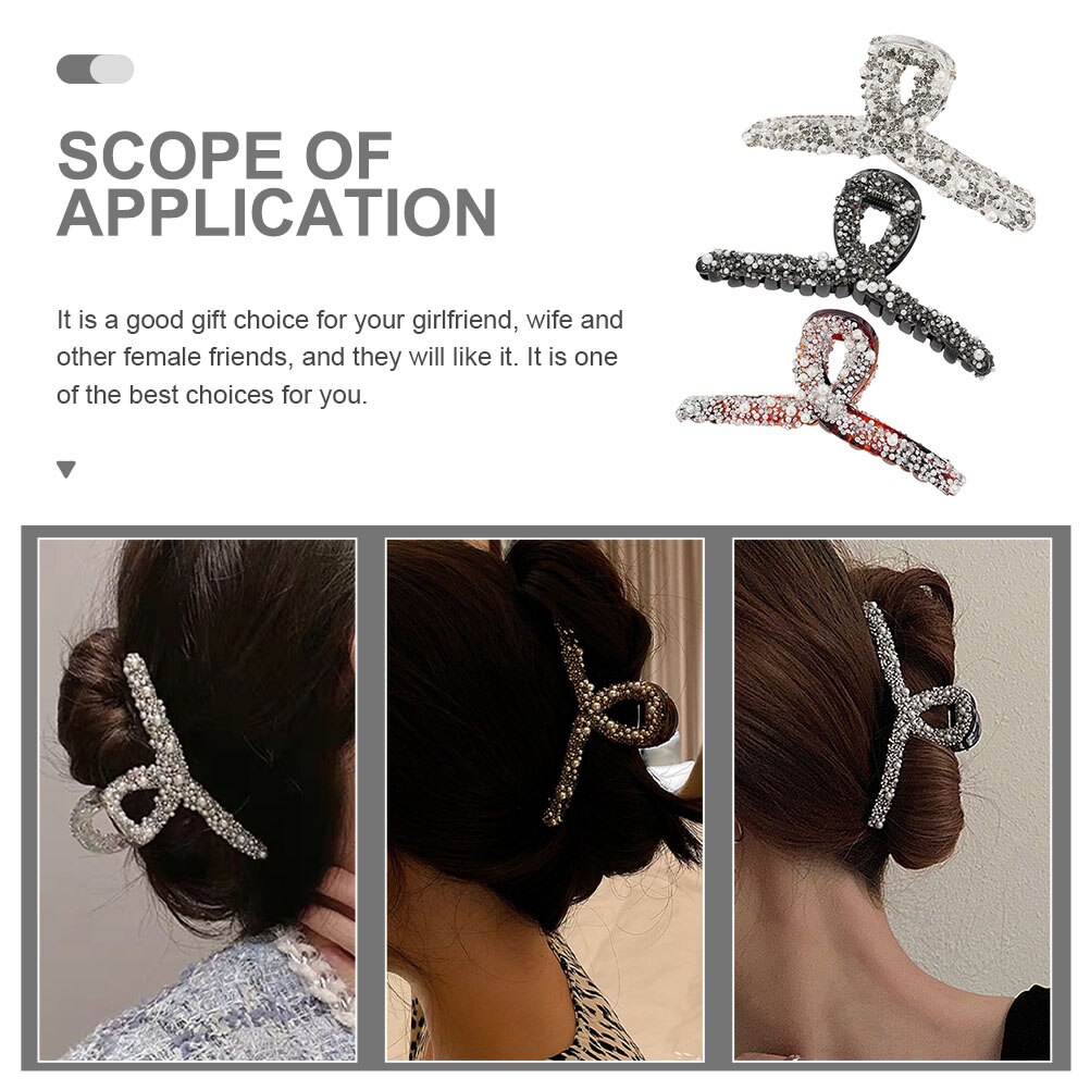 3Pcs Hair Grab Clip Hair Claw Clamp Hair Claw Clip Hair Clamp Holder Styling Tool