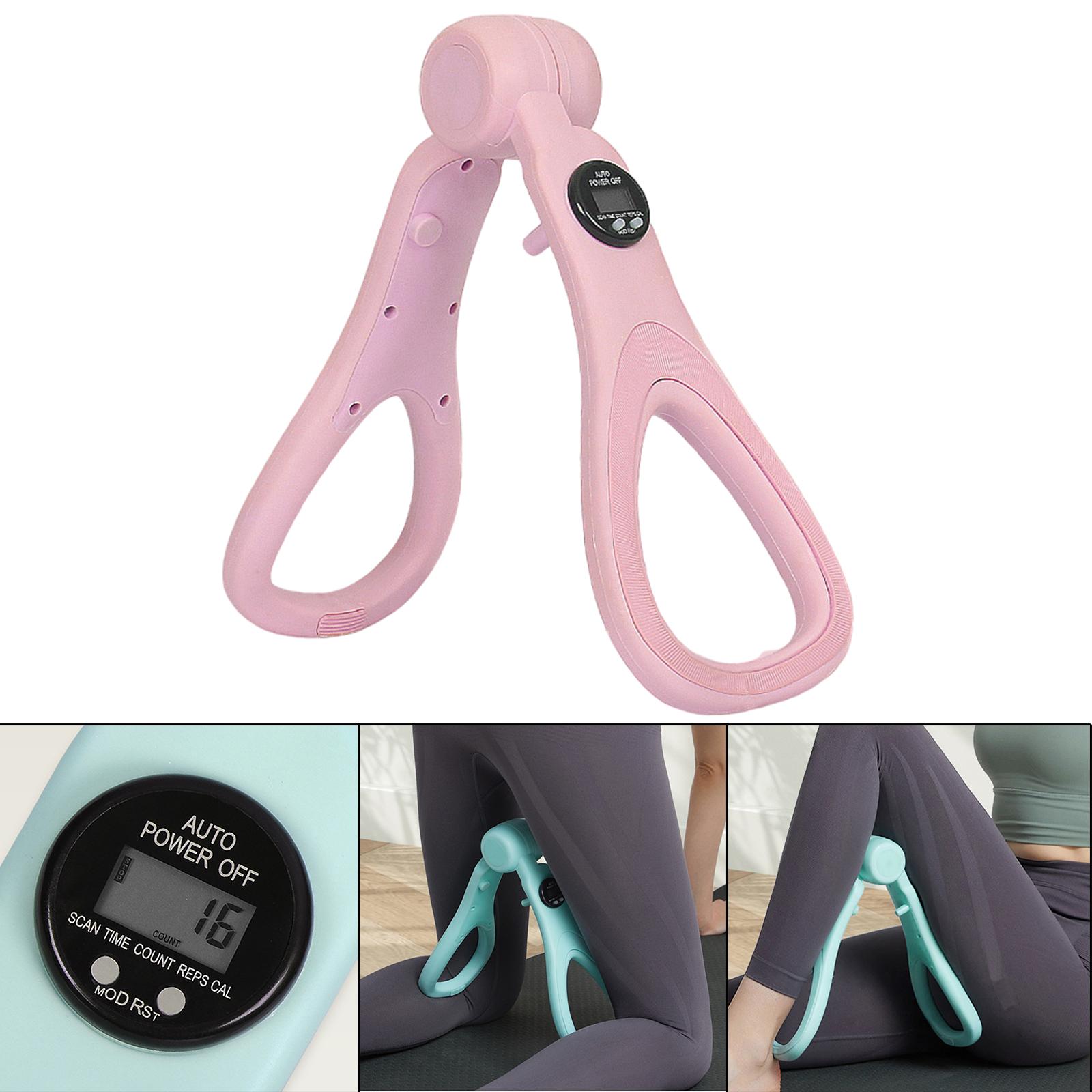 Women Hip Trainer Buttocks Digital Screen Leg Arm Trimmers Buttock Exerciser Inner Thigh Trainer Equipment for Fitness Tools: Pink