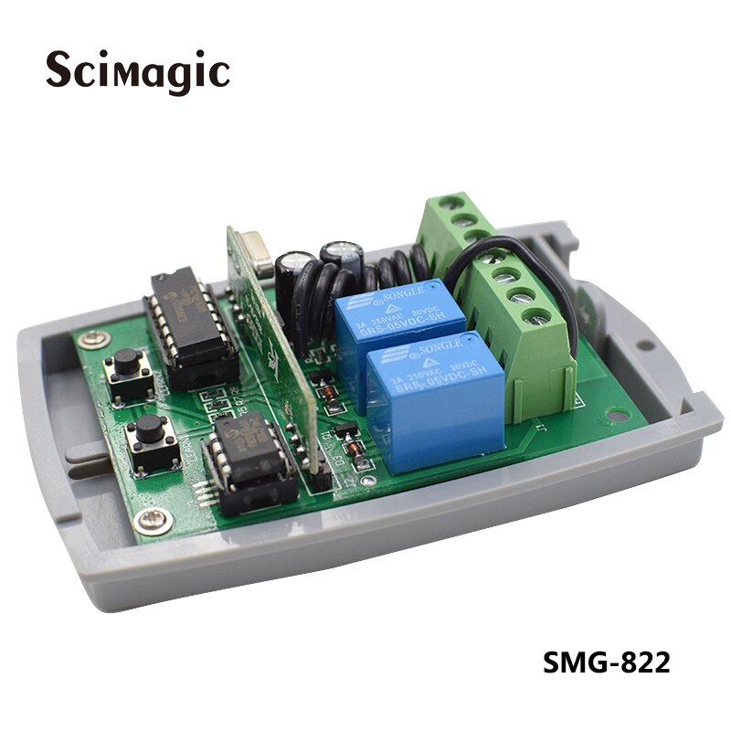 Multi brand remote control receiver 433.92 mhz DC 12 - 24v universal 433mhz garage gate receiver