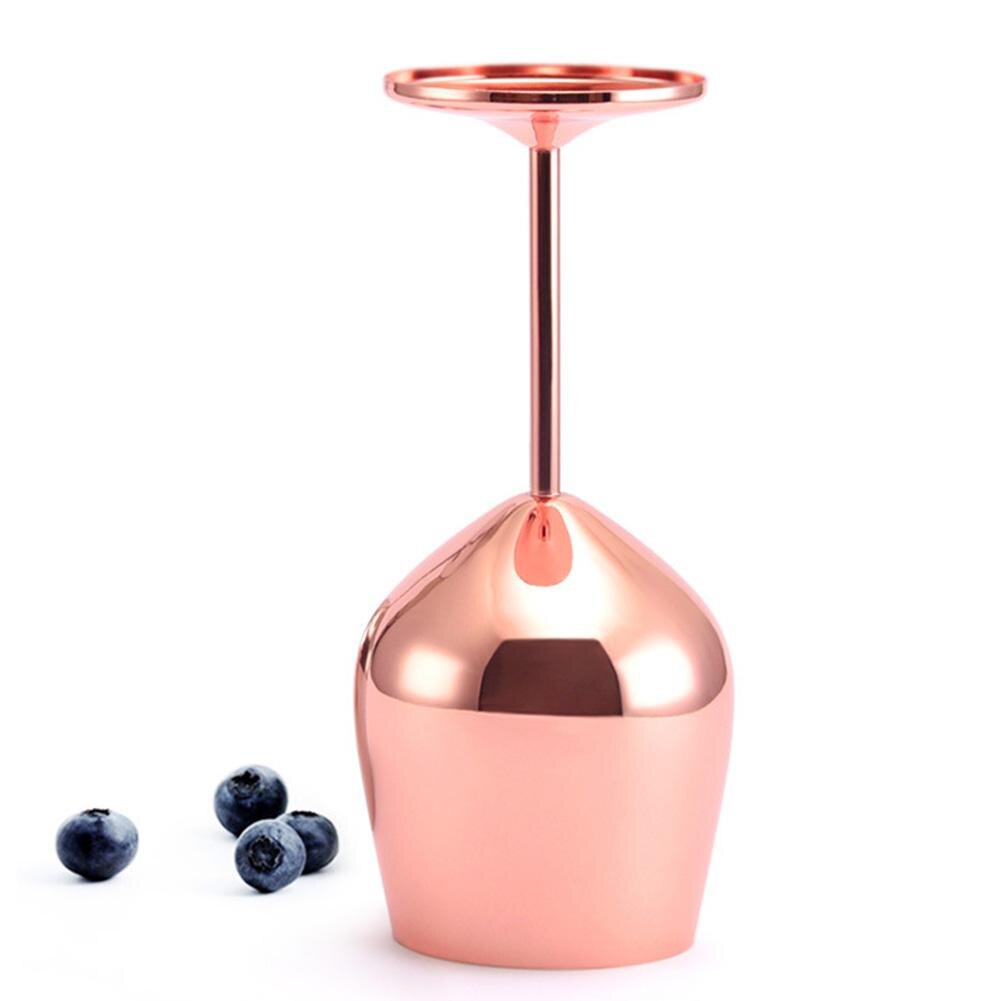 500mL Stainless Steel Single Layer Juice Drink Champagne Goblet Drum Shape Red Wine Cup Charms Party Supplies